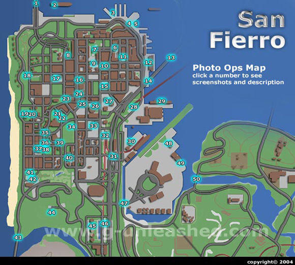 grand theft auto san andreas weapon locations